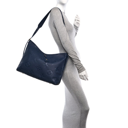 Louis Vuitton Empreinte Monogram Giant CarryAll MM Navy 2 of 10