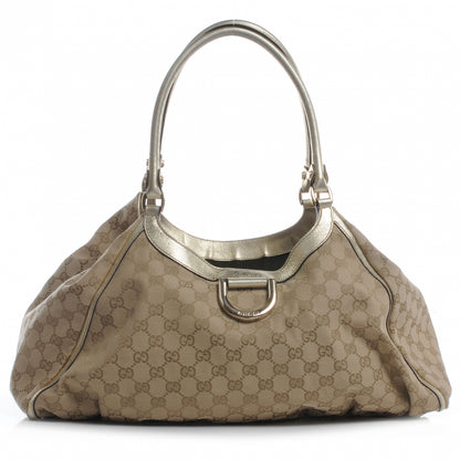 Gucci Monogram D Gold Hobo Metallic Gold 1 of 7