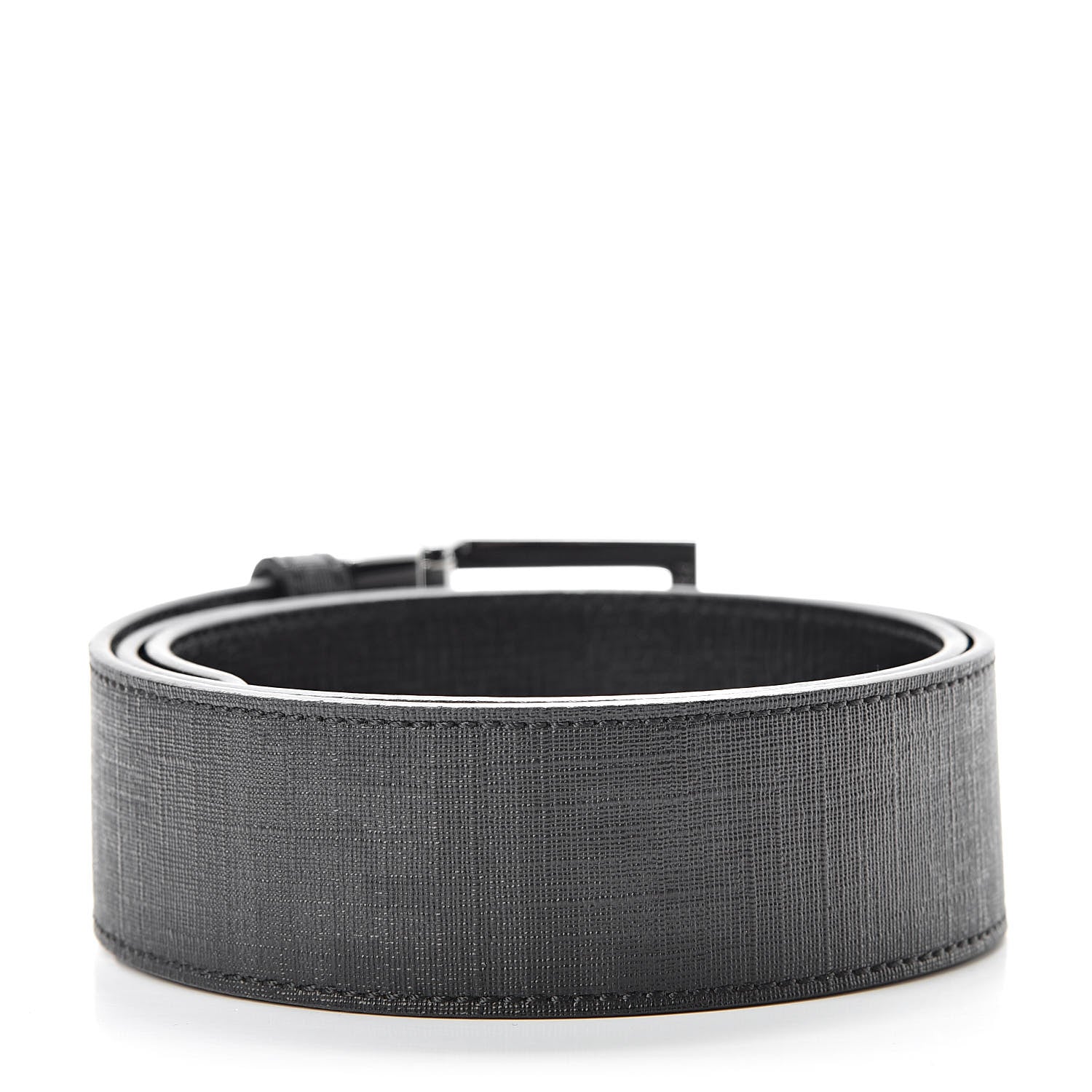 Fendi Zucca Spalmati FF Buckle Belt 100 40 Black 2 of 3