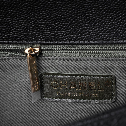 Chanel Caviar Quilted New Medium Boy Flap Black 7 of 9
