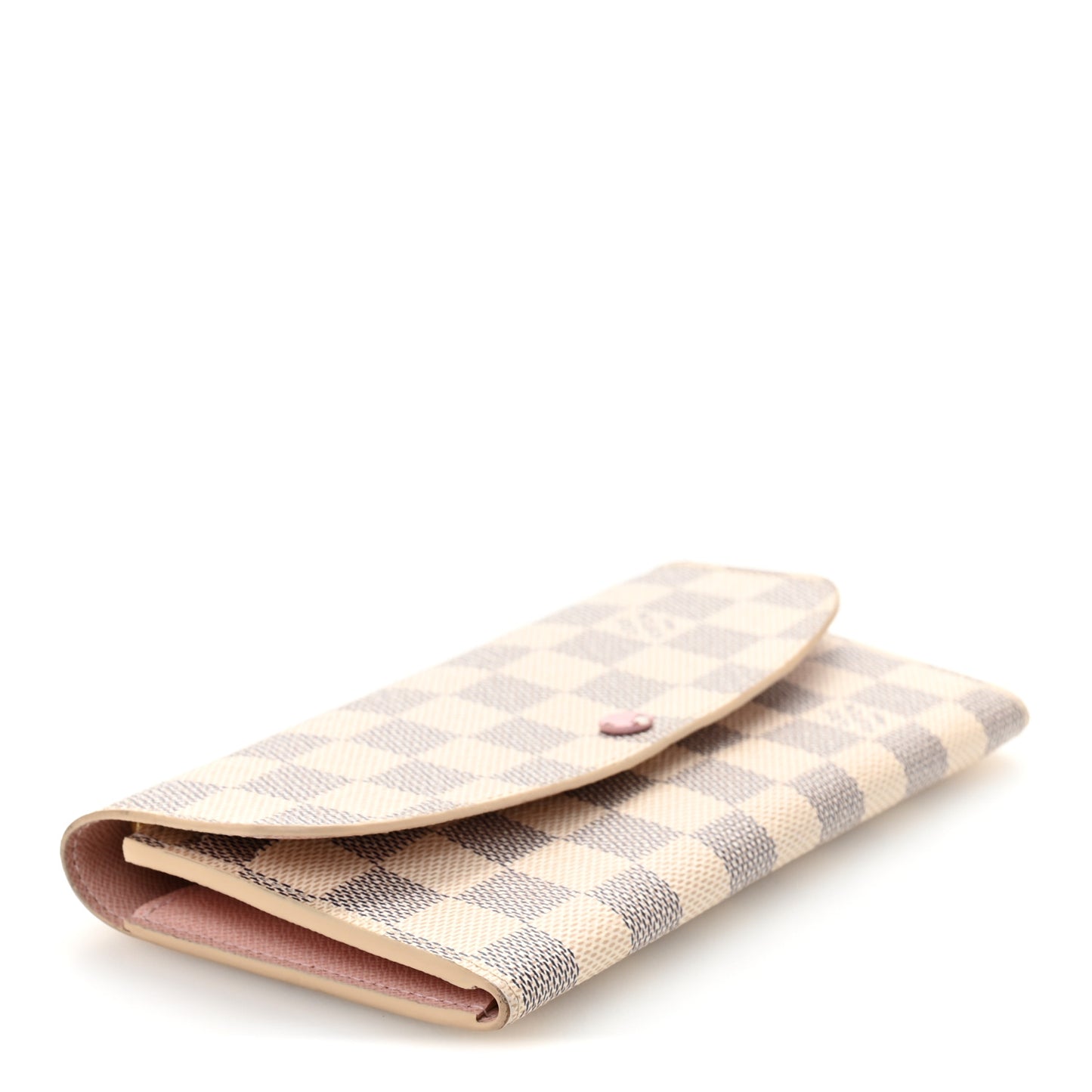 Damier Azur Emilie Wallet Rose Ballerine