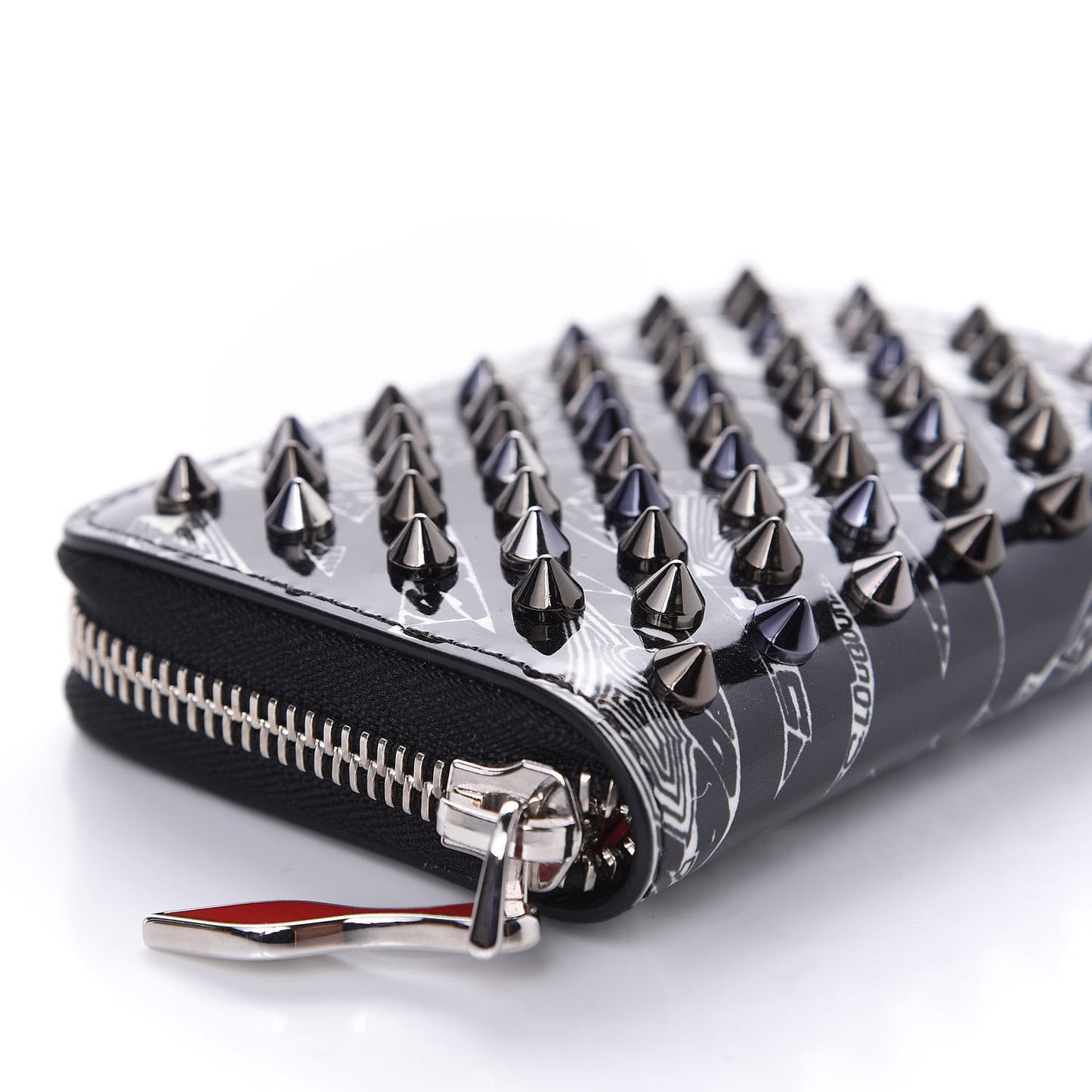 Patent Nicograf Spiked Panettone Coin Purse Black White