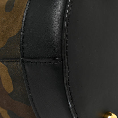Burberry Calfskin Suede Camouflage Hobo Bag Multicolor 13 of 21