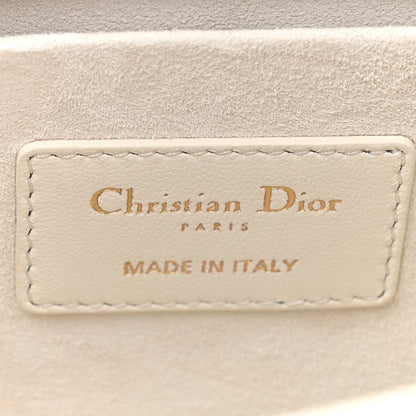 Christian Dior Calfskin Ornamental Embroidered Lady D-Joy White 6 of 15