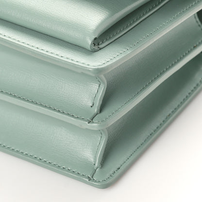 Saint Laurent Calfskin Small Monogram Sunset Vert Opaline 8 of 8