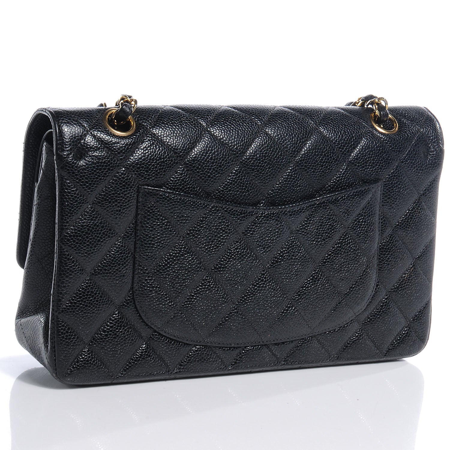 Chanel Caviar Quilted Medium Double Flap Black 3 of 9