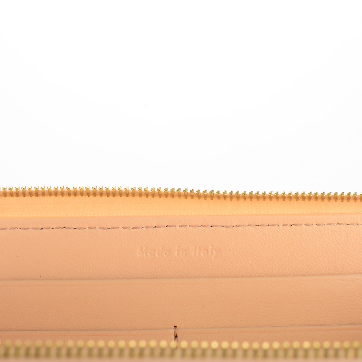 Celine Lambskin Large Zip Around Multifunction Wallet Beige Black 6 of 8
