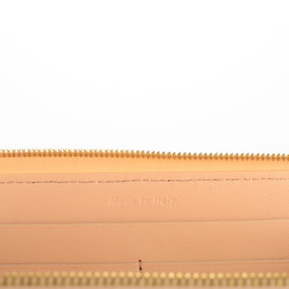 Celine Lambskin Large Zip Around Multifunction Wallet Beige Black 6 of 8