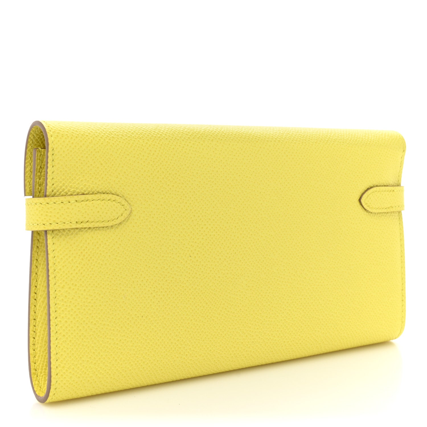 Hermes Epsom Kelly Longue Wallet Lime 3 of 15