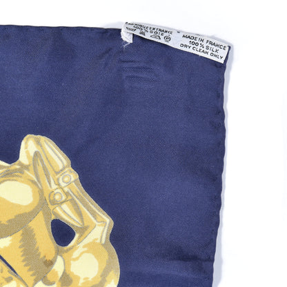 Hermes Silk Mousseline Les Cavaliers D'Or Scarf 90 2 of 4