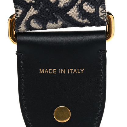 Christian Dior Oblique Adjustable Shoulder Strap Blue 3 of 4