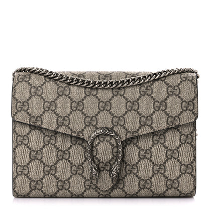 Gucci GG Supreme Monogram Mini Dionysus Chain Wallet Beige Black 1 of 15