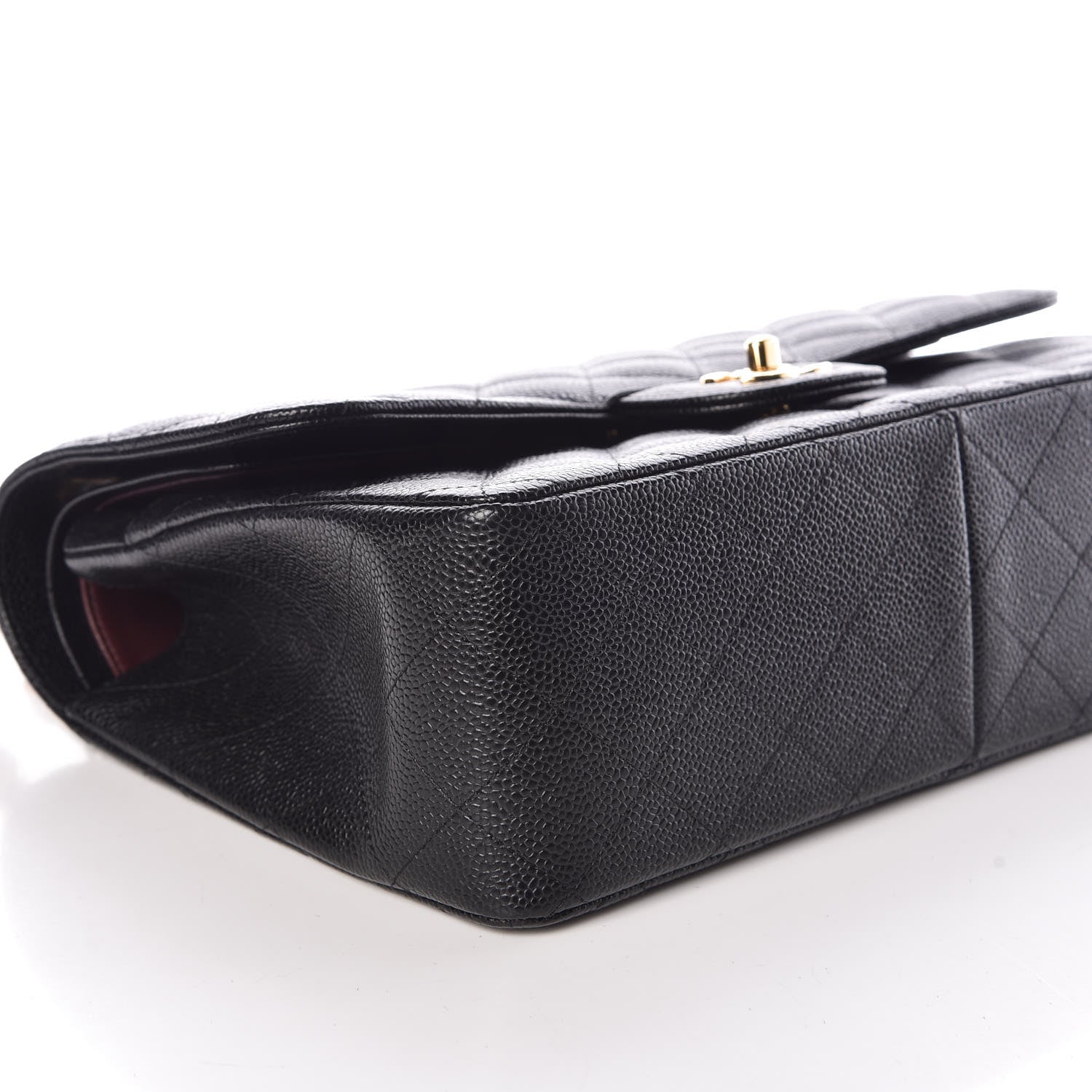 Chanel Caviar Quilted Jumbo Double Flap Black 8 of 10