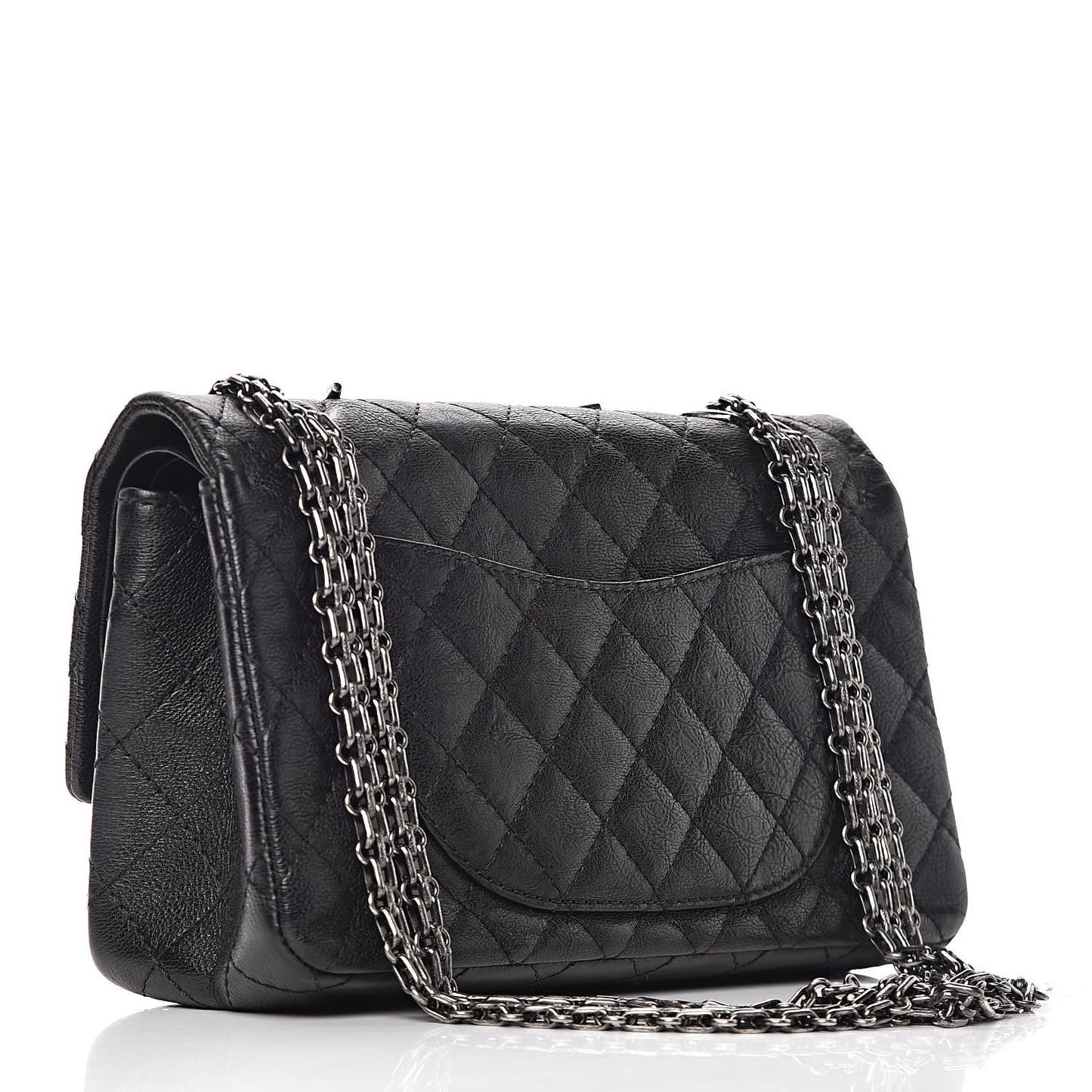 Calfskin Quilted Spoon Charms Brasserie 2.55 Reissue 225 Flap Black