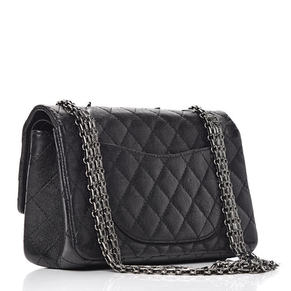Chanel Calfskin Quilted Spoon Charms Brasserie 2.55 Reissue 225 Flap Black 4 of 13