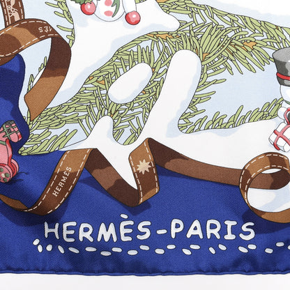 Hermes Silk Noel Au 24 Faubourg Scarf 90 2 of 2