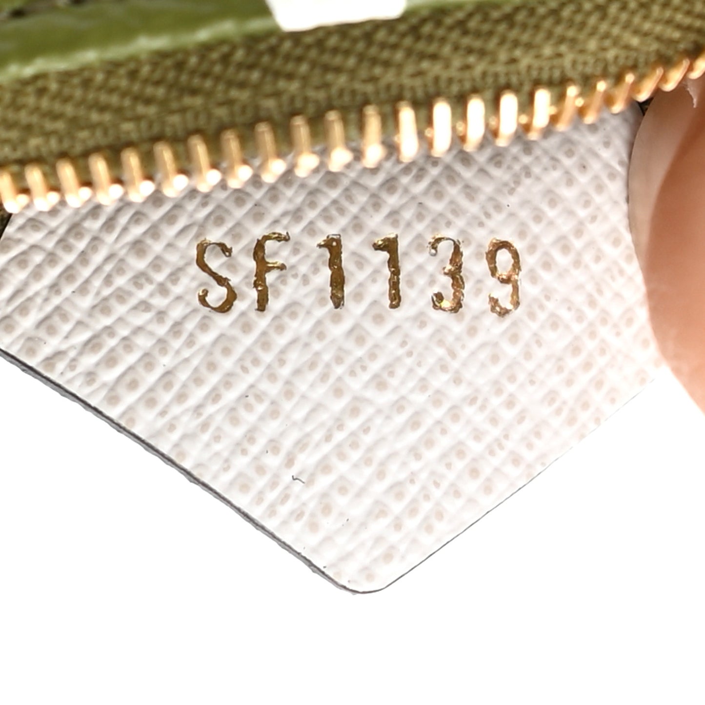 Monogram Giant Micro Pochette Accessories Kaki White