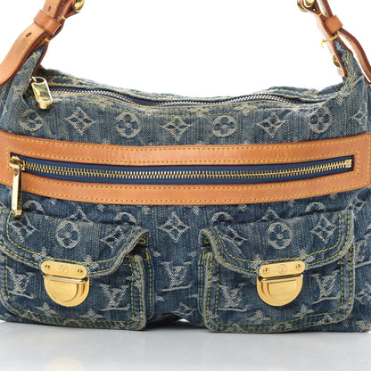 Louis Vuitton Monogram Denim Baggy PM Blue 8 of 17