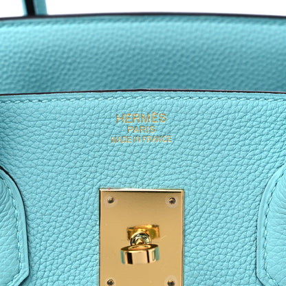 Hermes Togo Birkin 35 Bleu Atoll 6 of 9