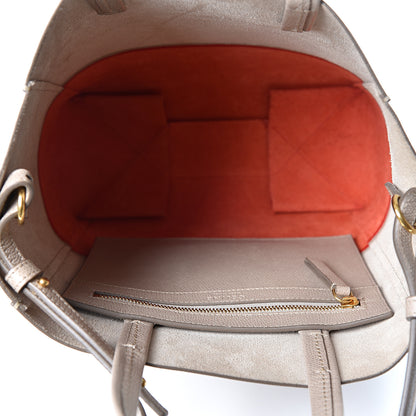 Celine Grained Calfskin Small Vertical Bi-Cabas Beige Red 4 of 9