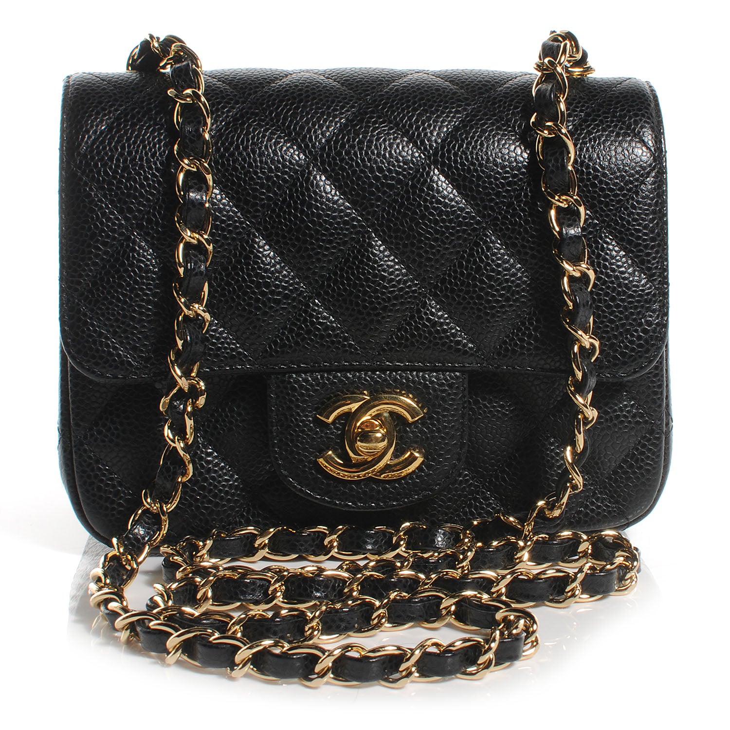 Chanel Caviar Quilted Mini Flap Bag Black 1 of 9