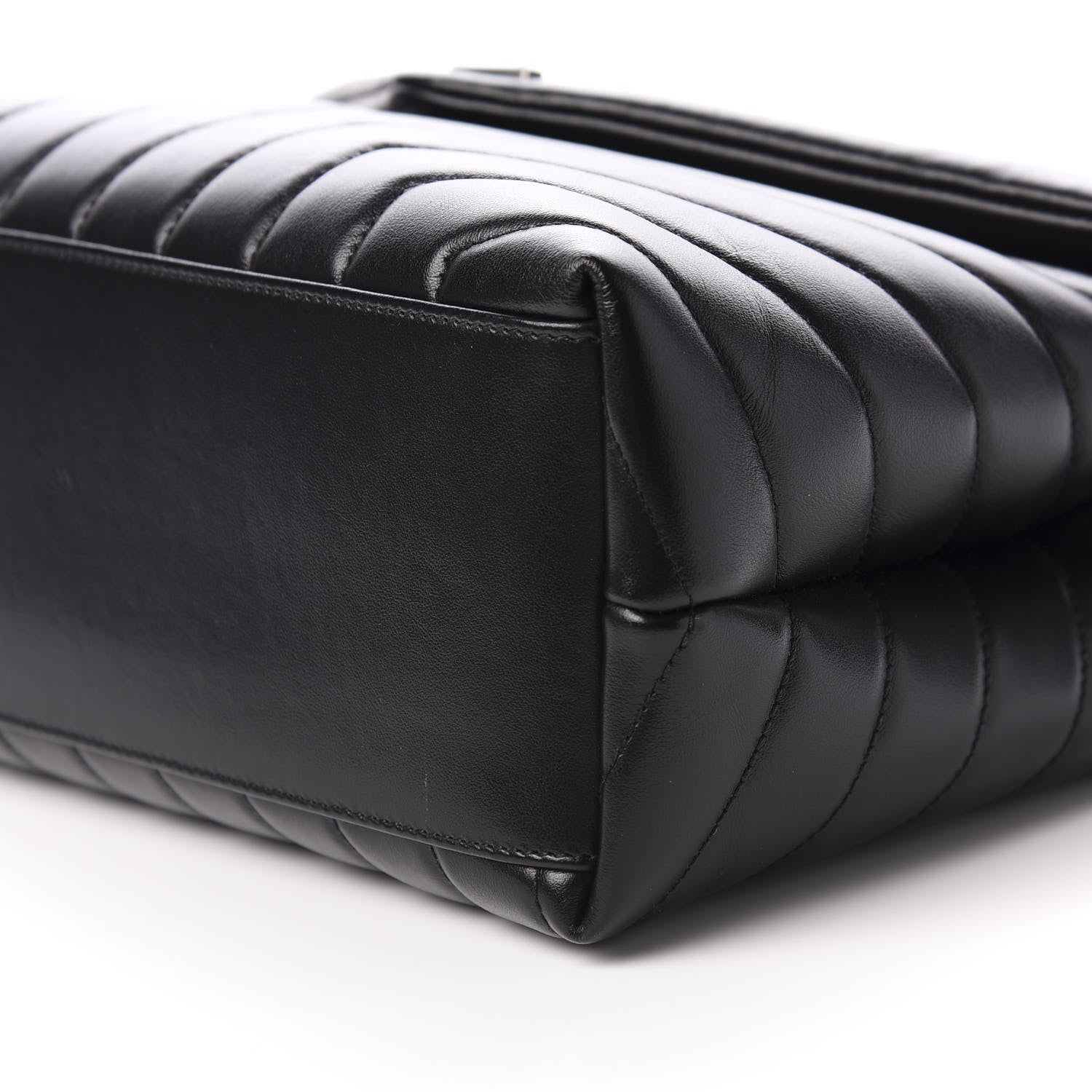 Saint Laurent Calfskin Y Quilted Monogram Medium Loulou Chain Satchel Black 6 of 11