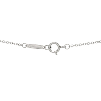 Tiffany Platinum Diamond .17ctw Small Paper Flowers Pendant Necklace 3 of 3