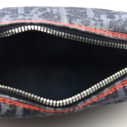 Christian Dior Monogram Flight Trotter Cosmetic Pouch Blue 5 of 6