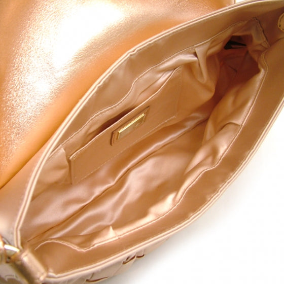 Satin Shantung Small Chef Shoulder Bag Pink