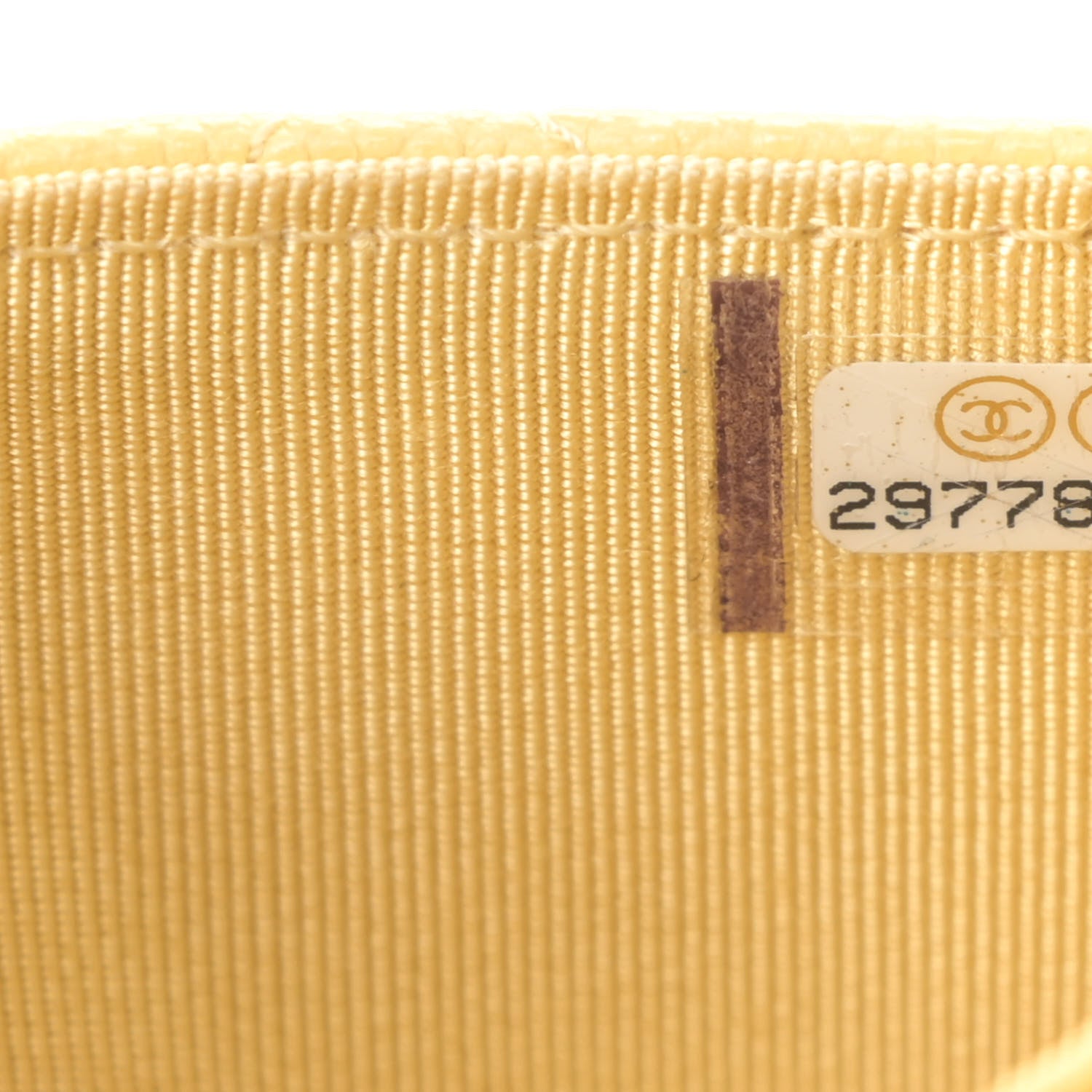 Chanel Caviar Quilted Flap Card Holder Wallet Yellow 8 of 8