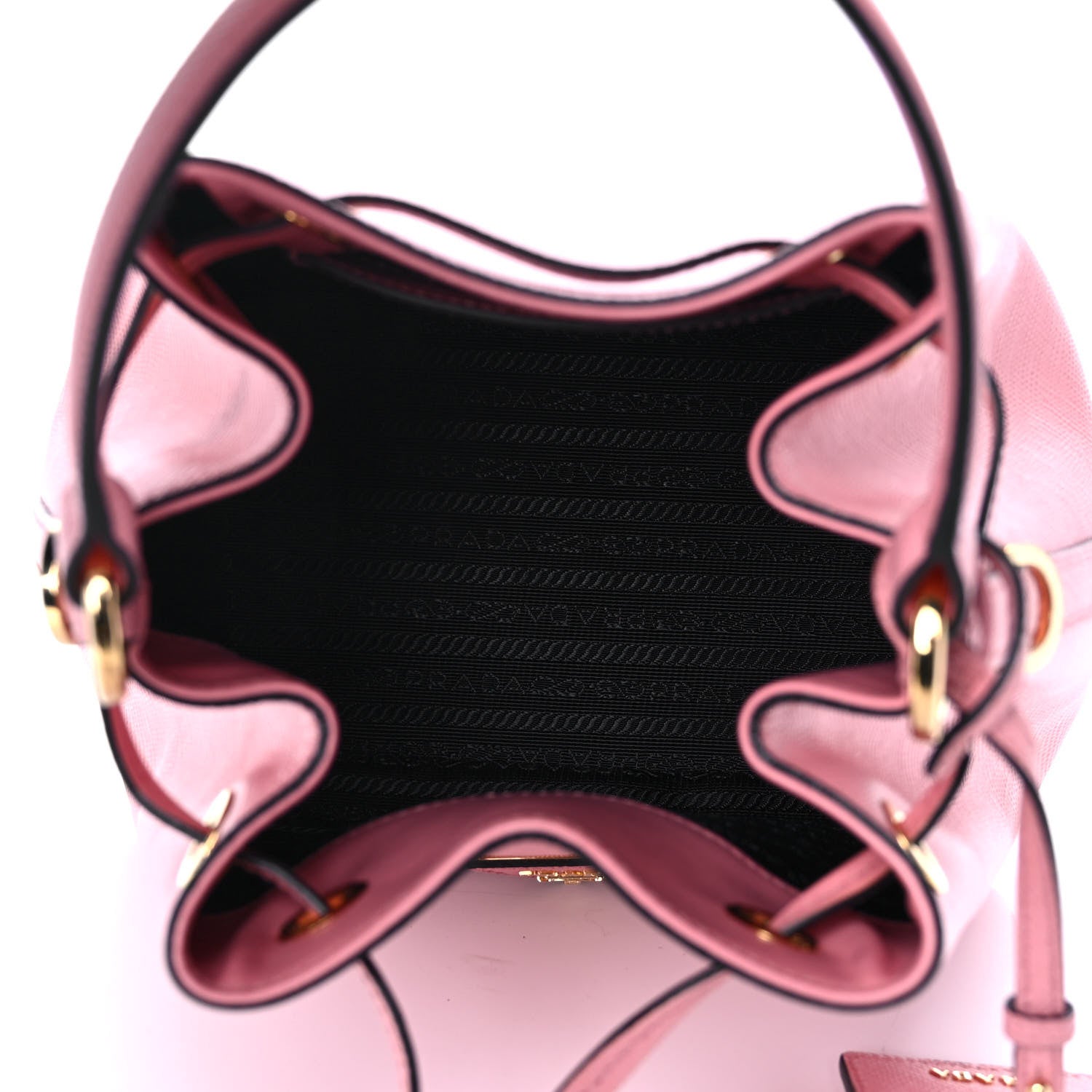 Prada Saffiano Cuir Bucket Bag Petalo 5 of 10