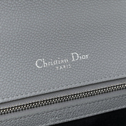 Christian Dior Grained Calfskin Medium Diorama Flap Bag Gris 12 of 14