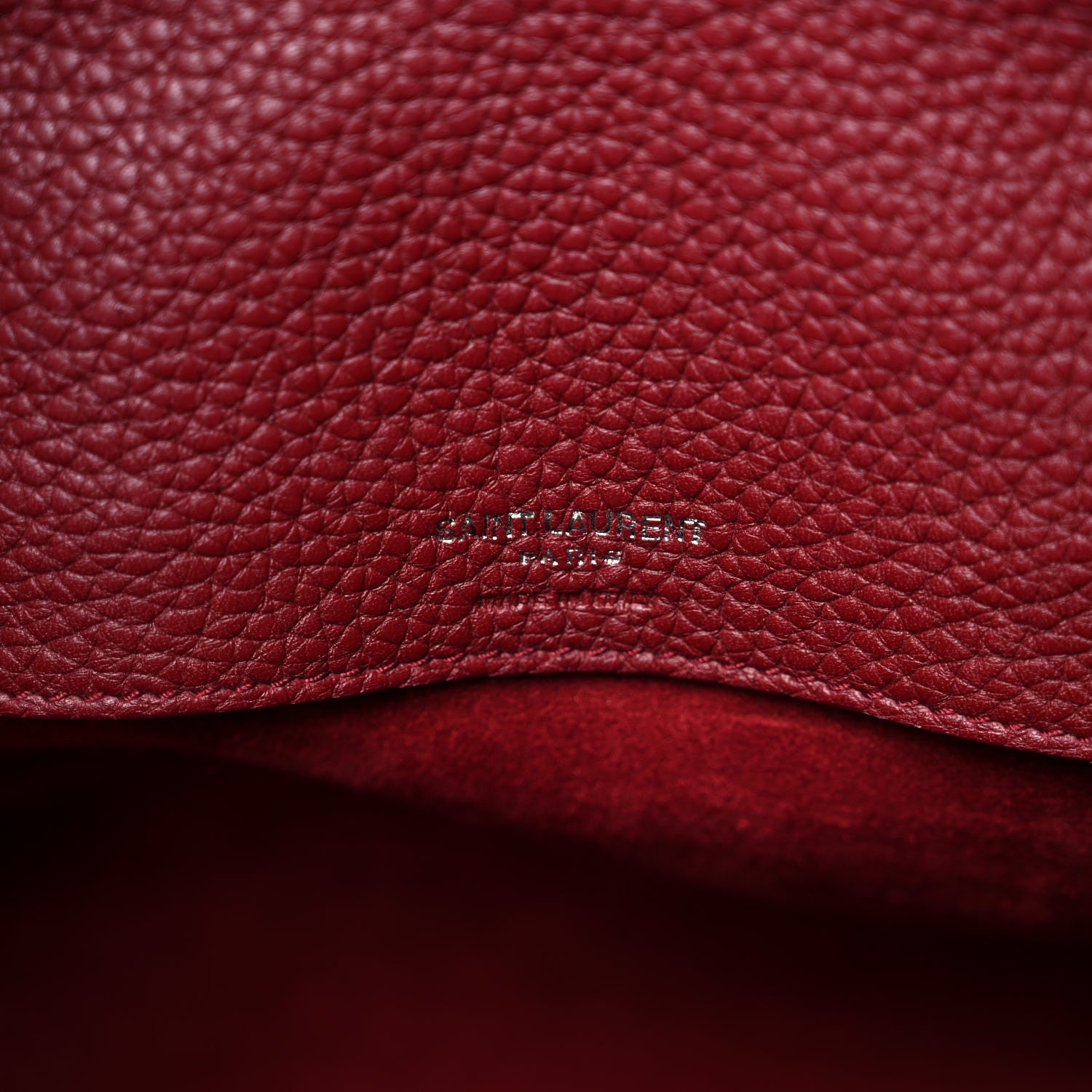 Saint Laurent Grained Calfskin Small Supple Sac De Jour Dark Pallisandre 7 of 17