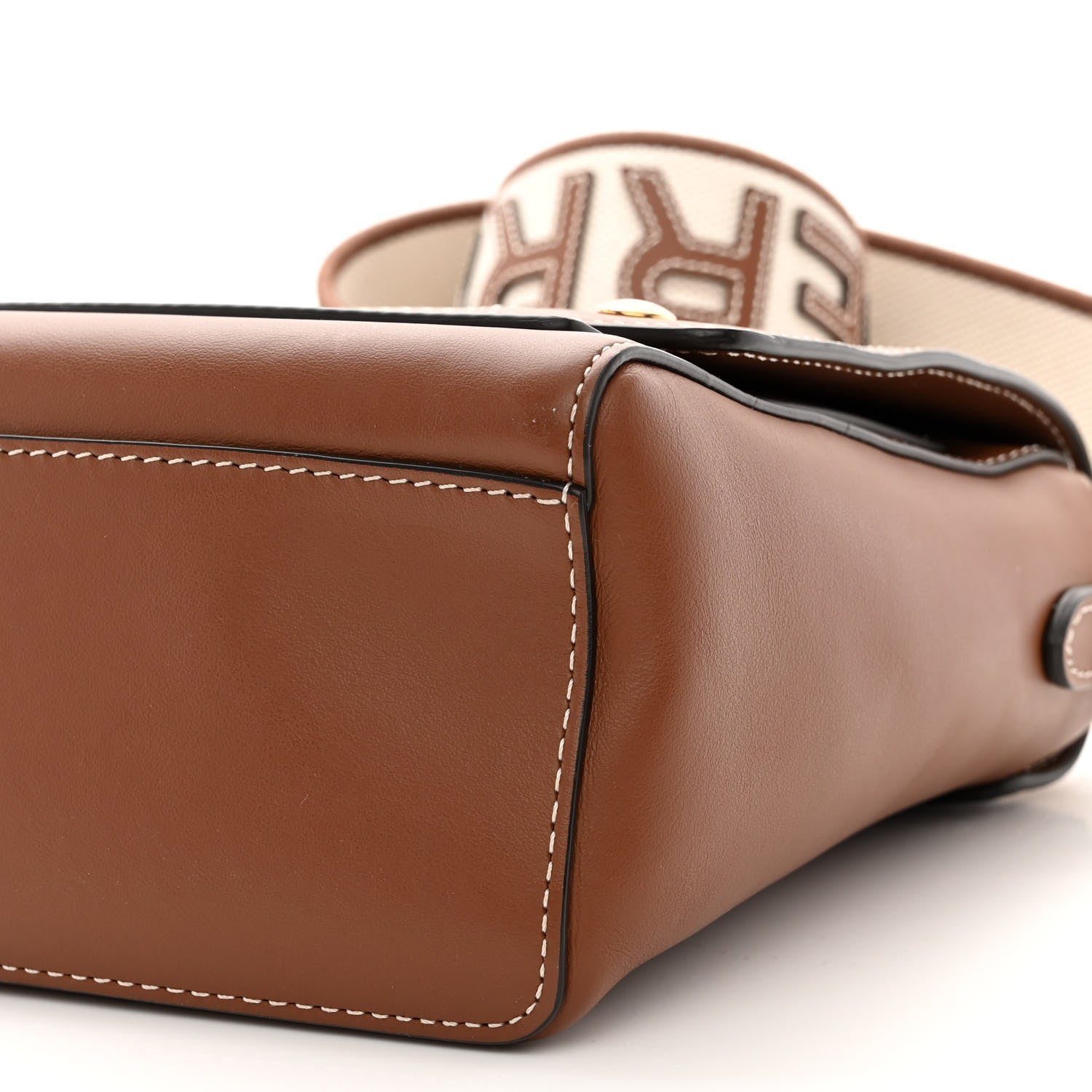 Burberry Calfskin Note Crossbody Bag Tan 10 of 11