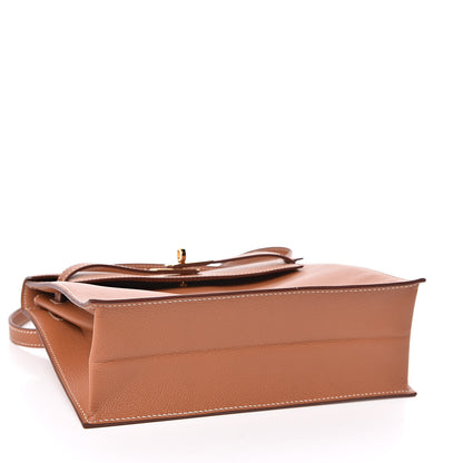 Hermes Evercolor Kelly Danse II Belt Bag Gold 4 of 11
