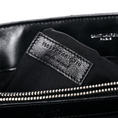 Saint Laurent Calfskin Y Quilted Monogram Medium Loulou Chain Satchel Black 8 of 25