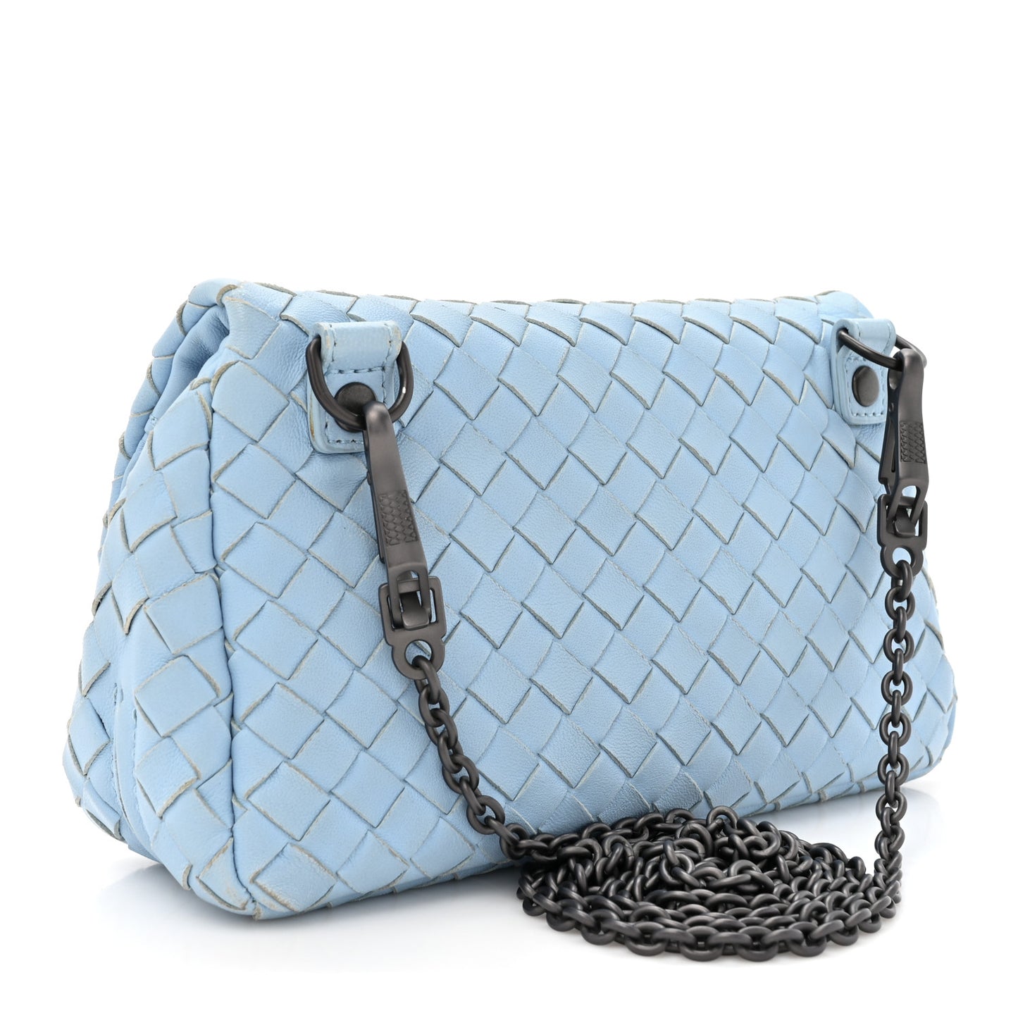 Nappa Intrecciato Small Chain Crossbody Ciel