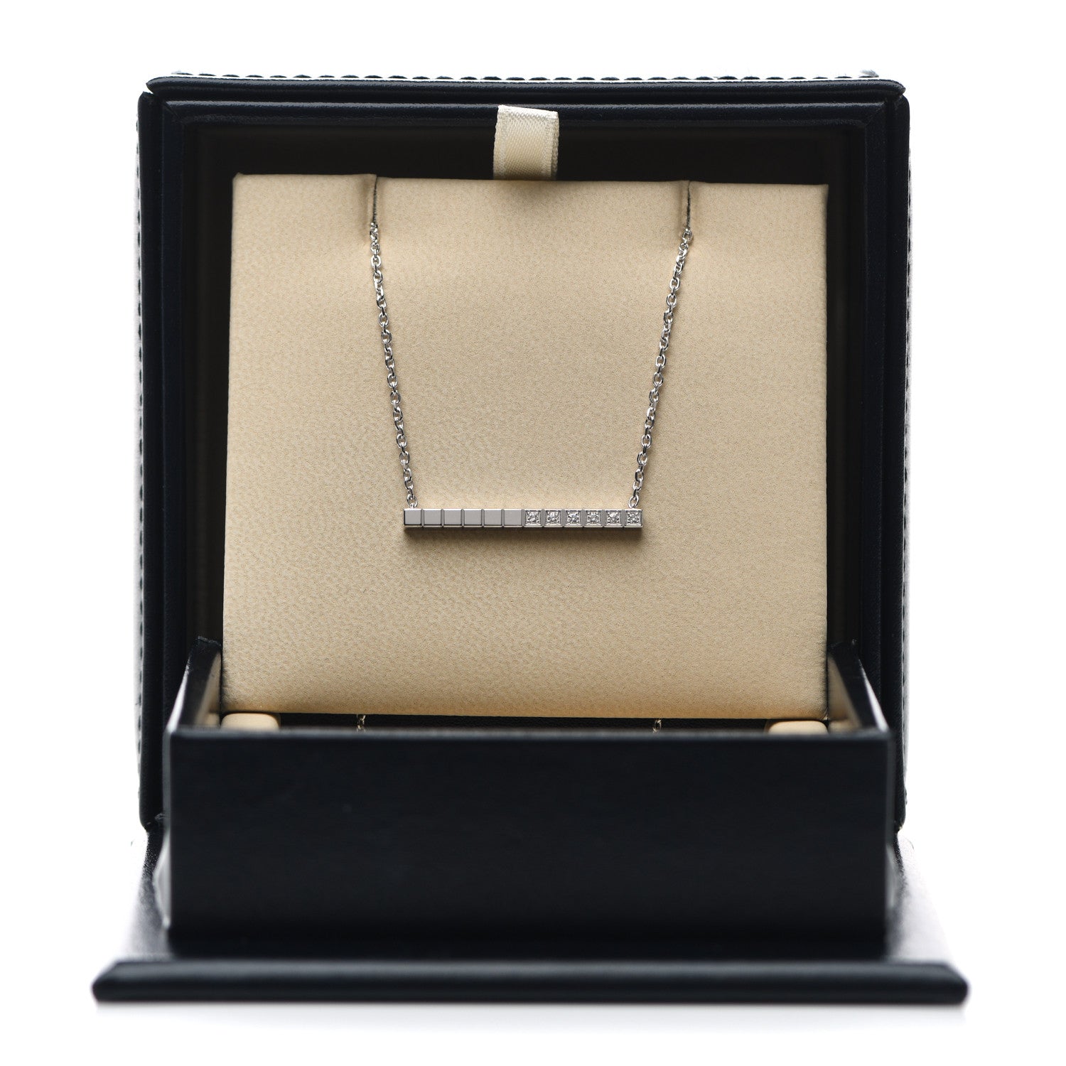 Chopard 18K White Gold Diamond Ice Cube Pure Necklace 5 of 5