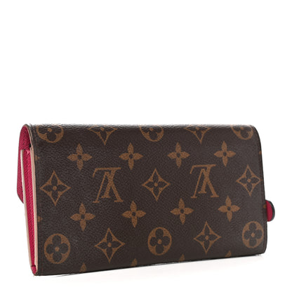 Louis Vuitton Monogram Bloom Flower Emilie Wallet 3 of 12