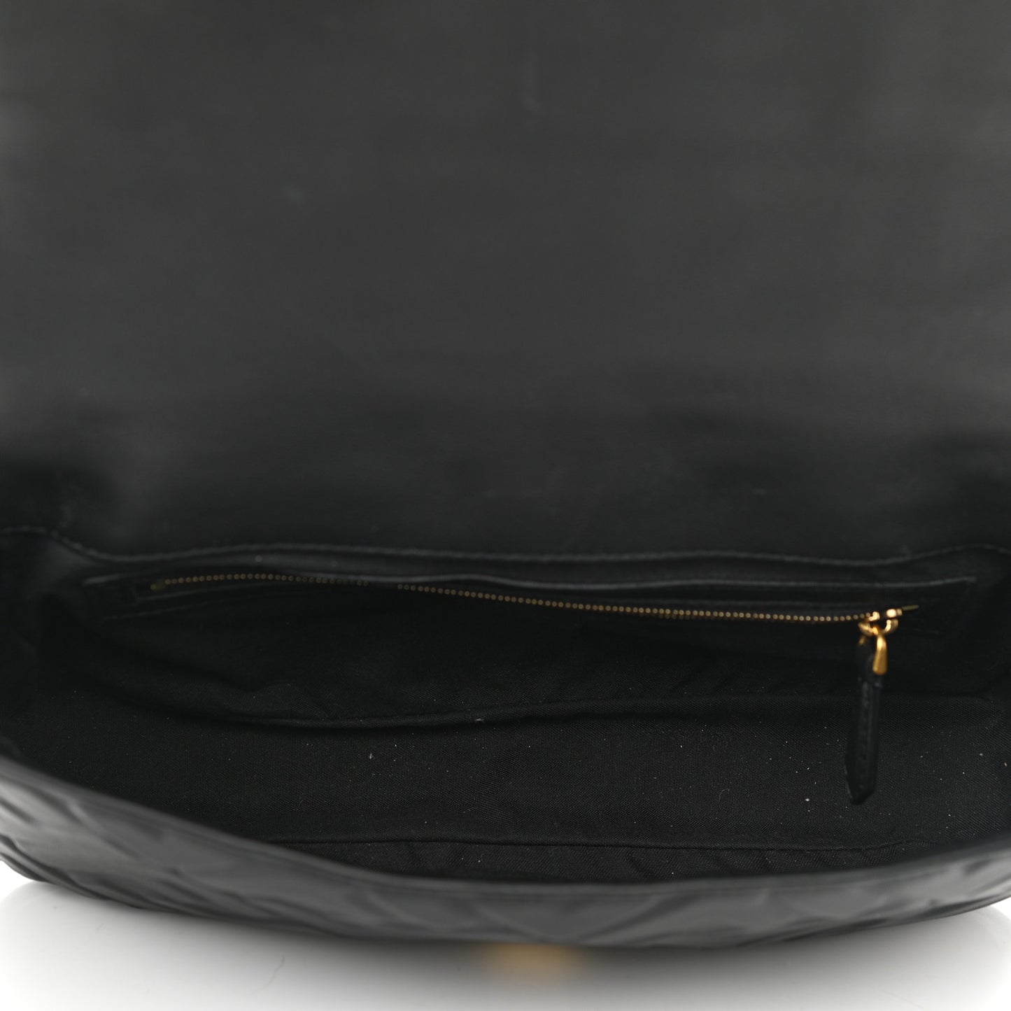 Nappa FF 1974 Embossed Baguette Black