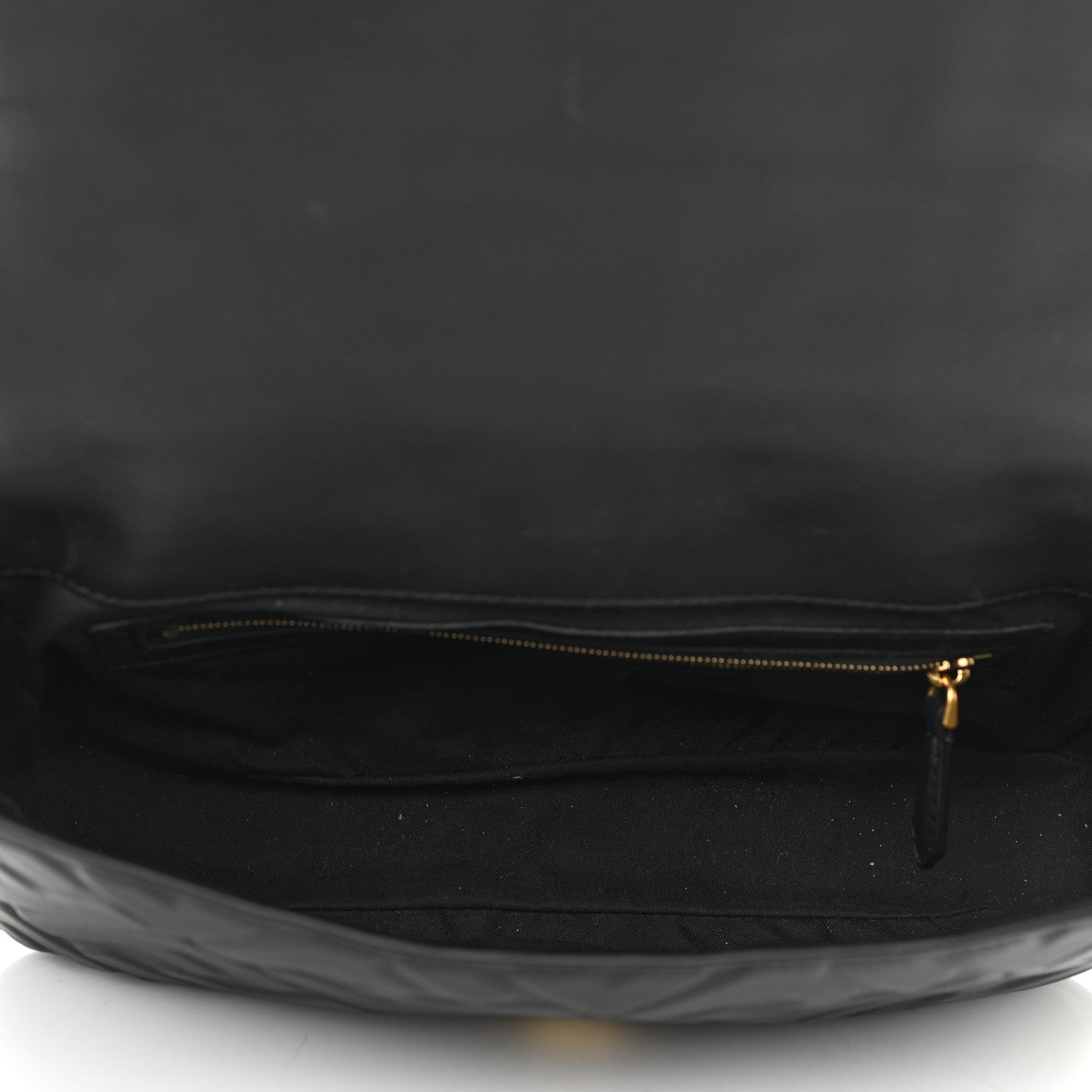 Fendi Nappa FF 1974 Embossed Baguette Black 4 of 10