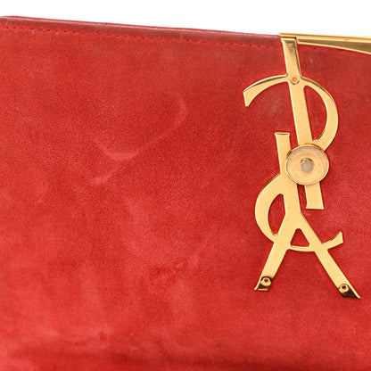 Saint Laurent Patent Matelasse Monogram Large Vicky Chain Bag Rouge Eros 13 of 16