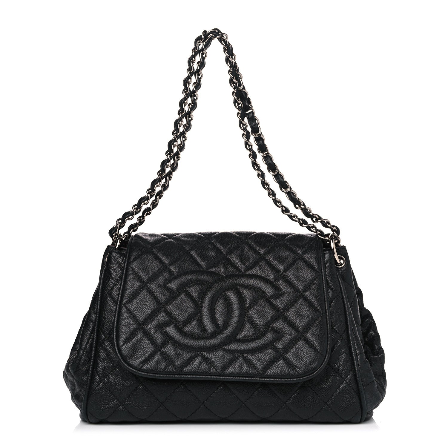 Chanel Caviar Quilted Timeless Accordion Flap Black 1 of 12