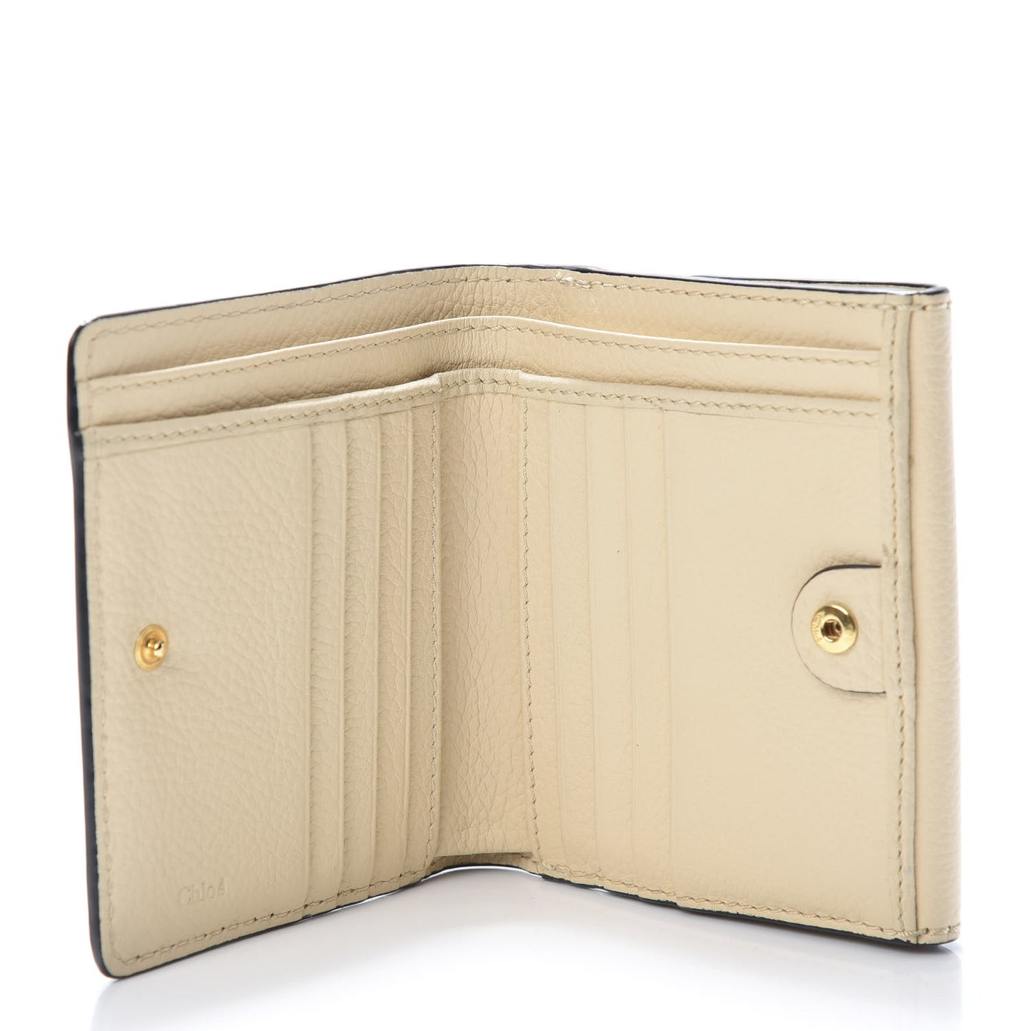 Grained Calfskin Marcie Square Wallet Blondie Beige