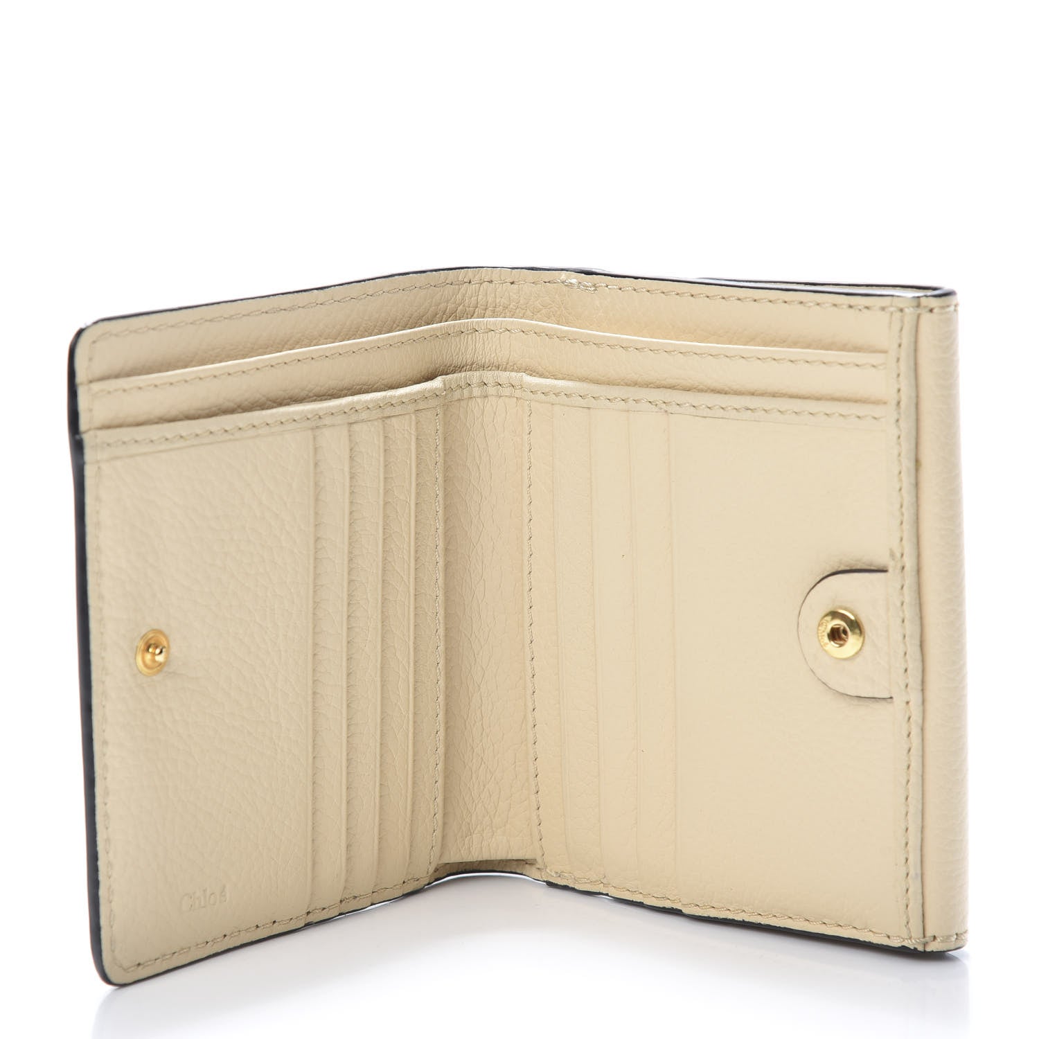 Chloe Grained Calfskin Marcie Square Wallet Blondie Beige 5 of 9