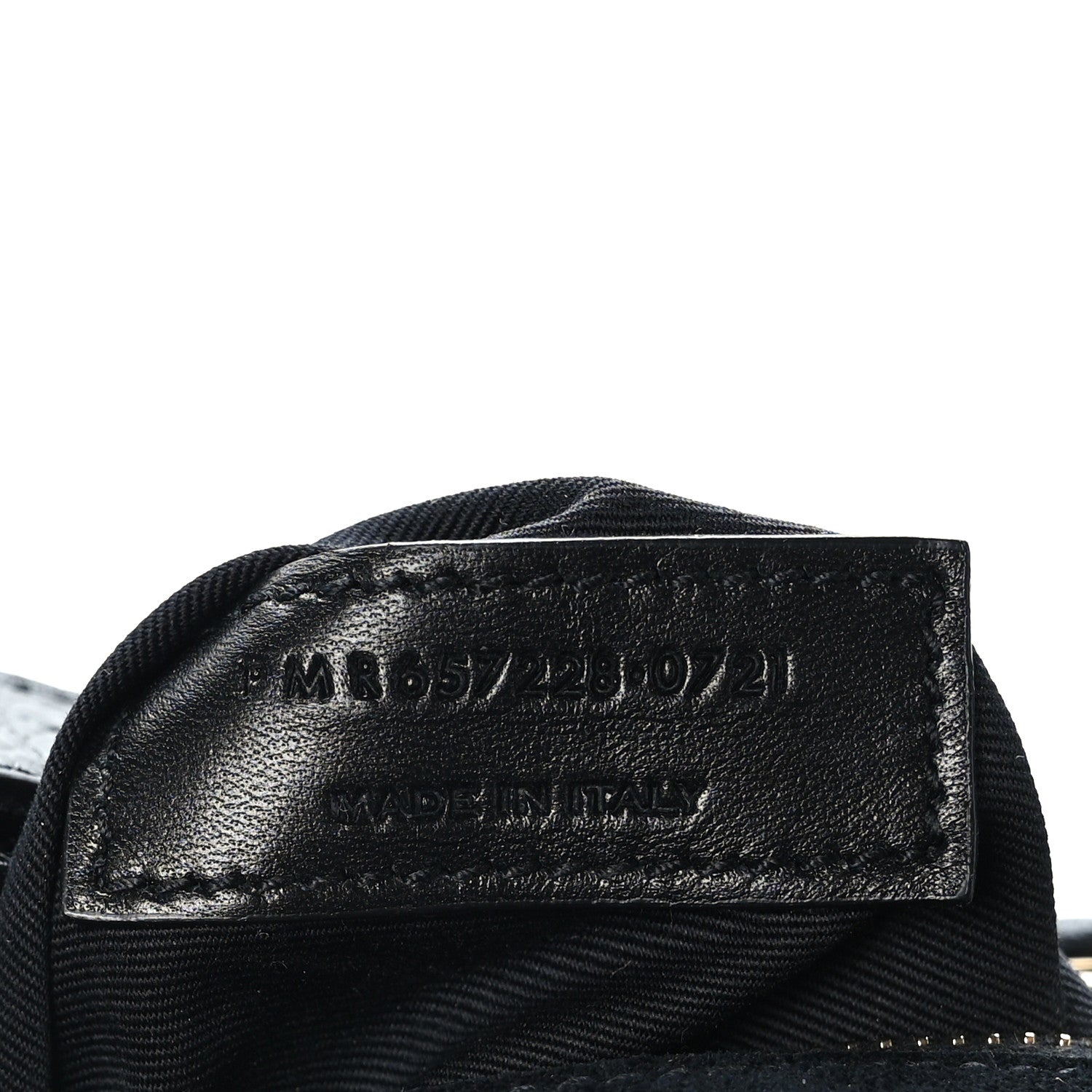 Saint Laurent Calfskin Crocodile Embossed LE 5 A 7 Hobo Black 6 of 9