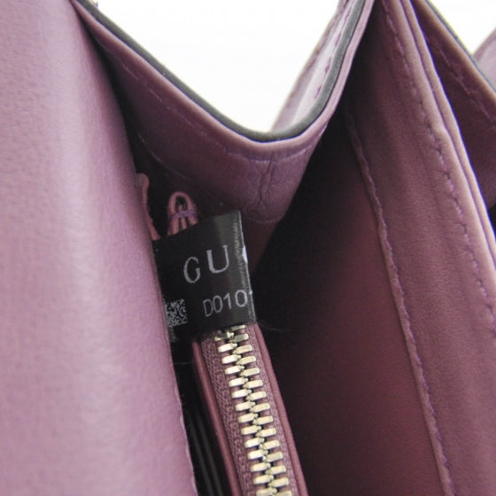 Gucci Calfskin 1973 Shoulder Flap Bag Mauve 9 of 9