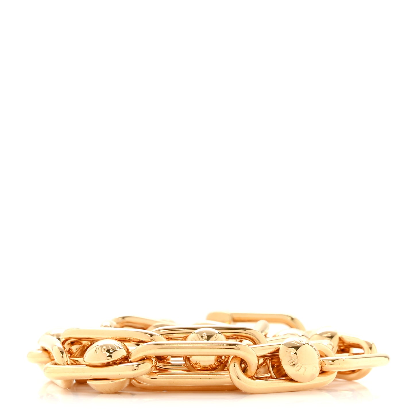 LV X TM Metal Pochette Accessories Chain Strap Gold