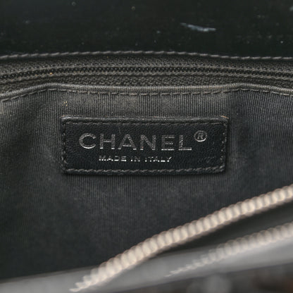 Chanel Patent Quilted Grand Shopping Tote GST Black 6 of 17