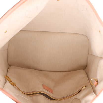 Louis Vuitton Empreinte Monogram Giant Neverfull MM Trianon Pink Cream 5 of 9